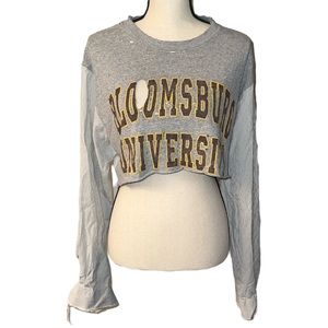 LF First of A Kind Bloomsburg University Cropped Distressed Pullover